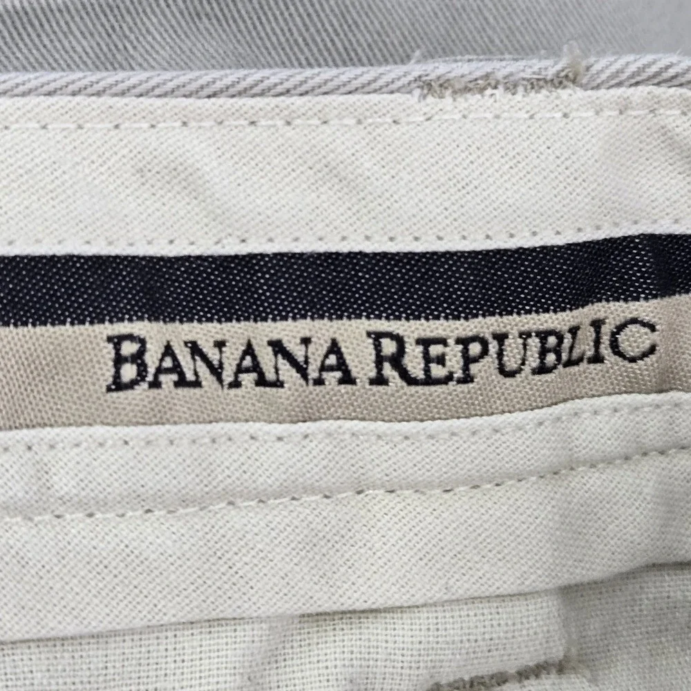 Banana‎ Republic Men Pants 33X34 Beige Chino Twill Button 33